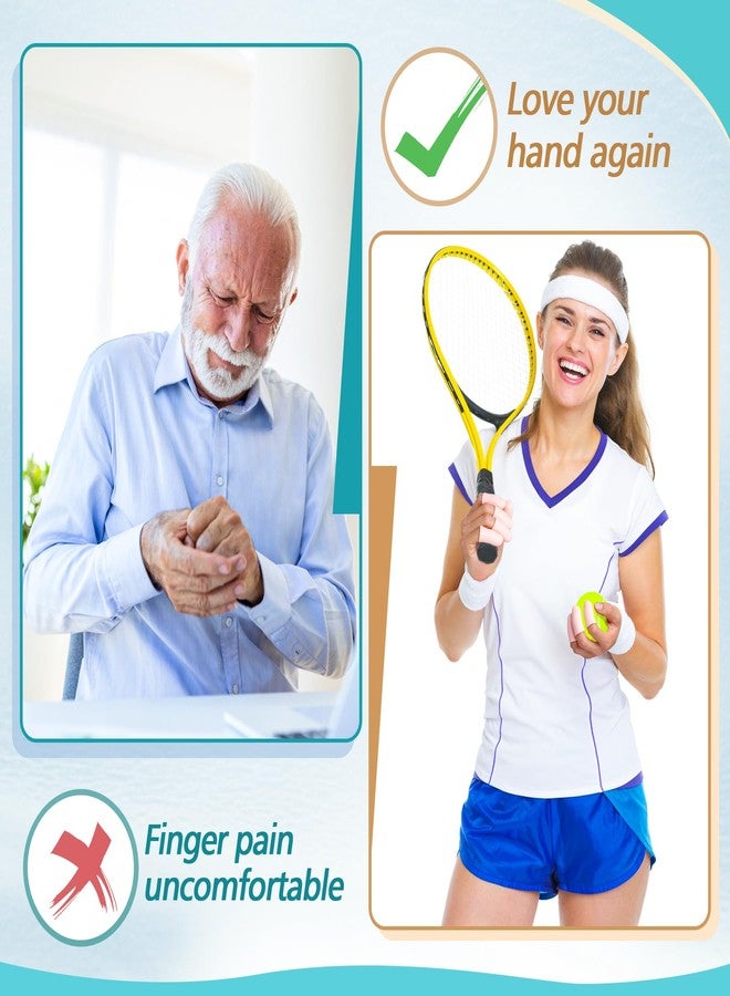 بنرسكتر واقيات وأغطية أصابع Pnrskter - 8 قطع من أكمام الأصابع المصنوعة من السيليكون لعلاج التهاب المفاصل والأكزيما وتشقق الأصابع - أغطية ناعمة لتخفيف الألم والحماية اليومية (لون بيج، مقاس متوسط) - Image 4